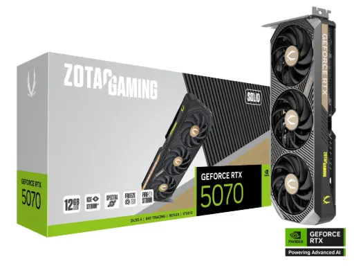 ZOTAC GAMING GeForce RTX 5070 Solid 12GB