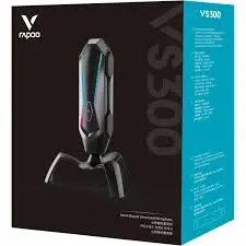 Rapoo Led Gaming Microphone With Stand, Black - Vs300