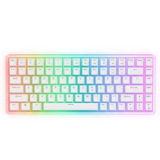 ONIKUMA G30 Keyboard, White Wired Mechanical Keyboard