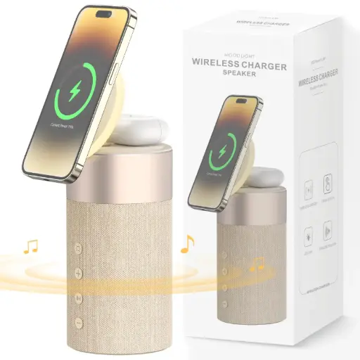 MOOD LIGHT WIRELESS CHARGEER + SPEAKER