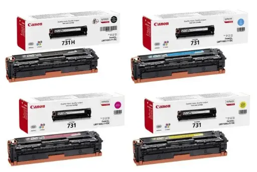 Canon 731 Original Toner Cartridges (Black / Cyan / Magenta / Yellow) خرطوشات تونيـر أصلية كانون