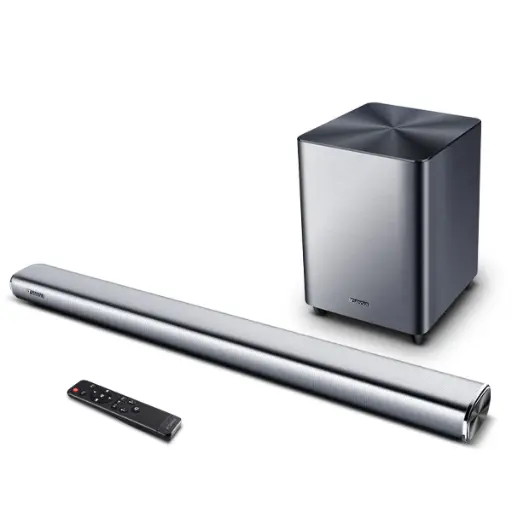 Sansui DV-92A 2.1 Channel Bluetooth Soundbar with HDMI ARC, 180W Output, External Subwoofer, USB