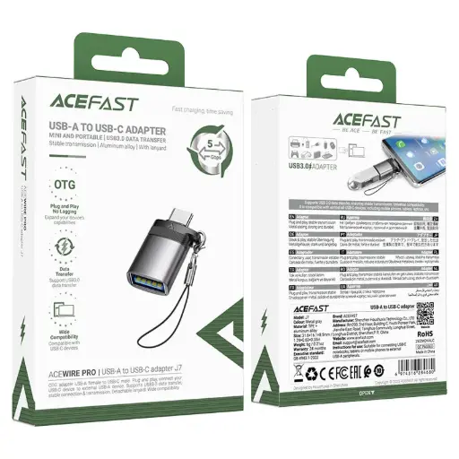 [J7] Acefast J7 Usb-A To Usb-C Adapter