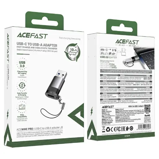 [J8] Acefast J8 Usb-C To Usb-A Adapter