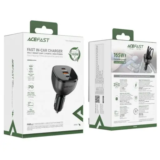 [B14] AceFast B14 165W 3-port Car Charger