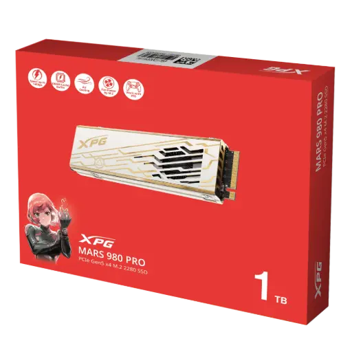 ADATA XPG MARS 980 PRO PCIe Gen5 x4 M.2 2280 SSD 14,000/13,000 MB/s 1TB