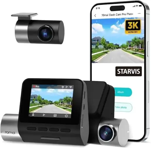70mai A500s Dash Cam with Rear Camera Device Only (داش كام)
