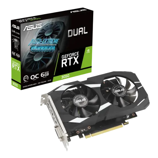 ASUS Dual GeForce RTX™ 3050 OC Edition 6GB GDDR6