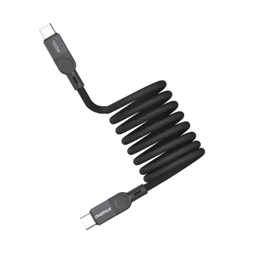 Momax Elite Mag Link 100W USB-C TO USB-C Magnetic Cable 1M
