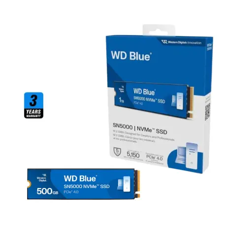Western Digital 500GB  GEN4 WD Blue SN5000 NVMe