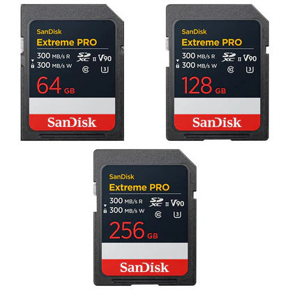 SanDisk Extreme PRO SDXC UHS-II Memory Card - Up to 300MB/s 8K, 4K UHD, SD Card