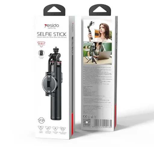 Yesido SF24 Magnetic Selfie Stick & Tripod, 1.3m