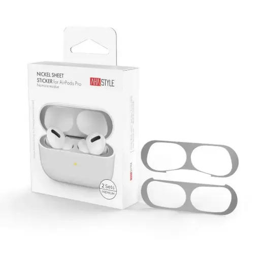 AHA STYLE - NICKEL SHEET STICKER FOR AIRPODS PRO 2-SETS