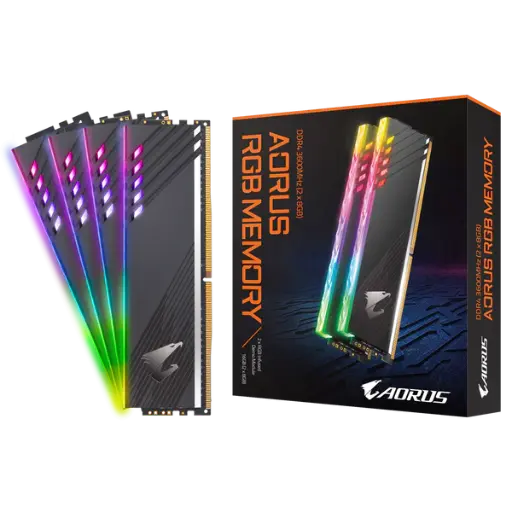 Gigabyte AORUS RGB Memory 16GB (2x8GB) 288-Pin RGB DDR4 3600MHz 