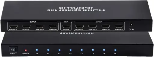 SPLITTER HDMI 8 port SP148 4k 60hz