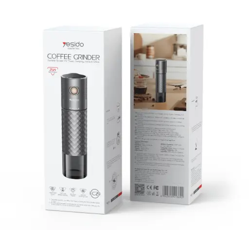 YESIDO EC29 25W 1200mAh 20g Bean Hopper Portable COFFEE Grinder For Travel, Camping Home and Office