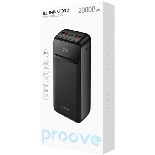 Proove Power Bank illuminator 2 22.5W 20K mAh (شاحن طوارئ) 