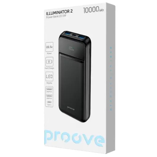 Proove Power Bank illuminator 2 22.5W 10K mAh (شاحن طوارئ) 