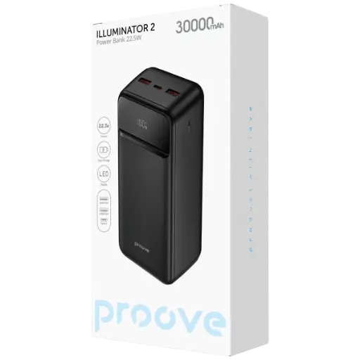 Proove Power Bank illuminator 2 22.5W 30K mAh (شاحن طوارئ)  