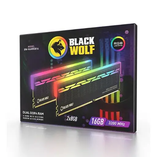 BLACK WOLF RAM DDR4 2*8 16GB 3200MHZ