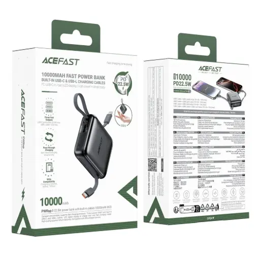 ACEFAST M23 20.5W 10000MAH شاحن سفري