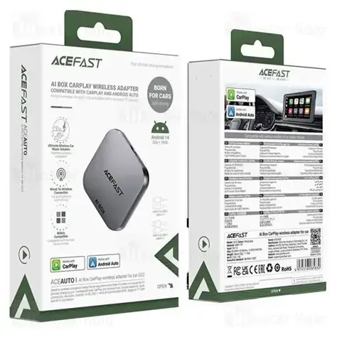 Acefast QC2 Wireless CarPlay/Android Auto AI Box
