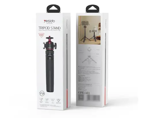 Yesido SF26 Tripod with Camera Holder and Flashlight