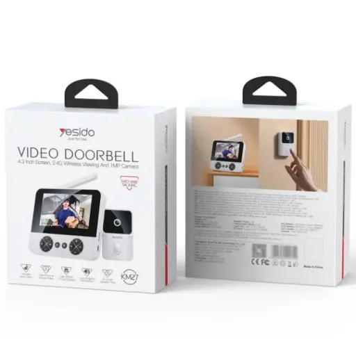 Yesido KM27 Doorbell, Wi-Fi, 2K
