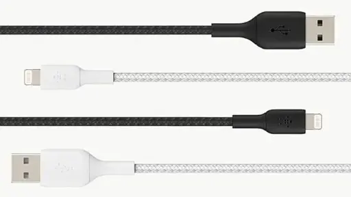 [NQ413] Belkin BoostCharge 15cm Braided Lightning to USB-A Cable