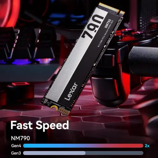 [NQ1384] Lexar NM790 4TB SSD M.2 2280 NVMe PCIe Gen4x4 7400mb/s 3D NAND Laptop Solid State Drive