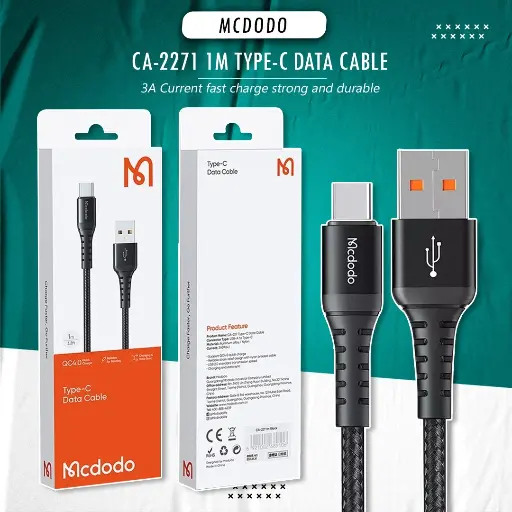 [NQ1503] MCDODO CA-2271 Cable USB to Type C Fast Charge 3A Quick