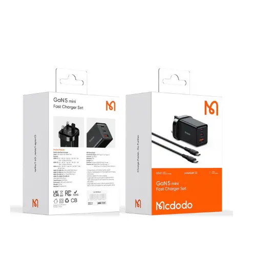[NQ1668] Mcdodo CH-155 | 67W PD Fast Charger | Triple Ports (Type-C & USB)