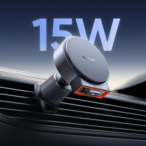 [NQ1512] Mcdodo Wireless car charger with retractable USB-C cable 15W
