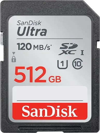 [NQ2302] Sandisk Ultra 512GB SD Memory cards for Camera / Trail Camera / Computers 150mb/s 4k