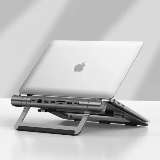 [NQ2488] WIWU A821CH LAPTOP STAND WITH 8 IN 1 USB-C DOCKING STATION