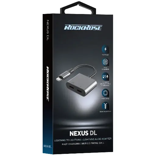 [NQ2166] RockRose Nexus DL Lightning to lightning + Lightning Adaptor