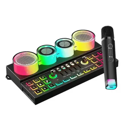 [NQ1984] Porodo Soundtec C21 Audio Mixer with Wireless