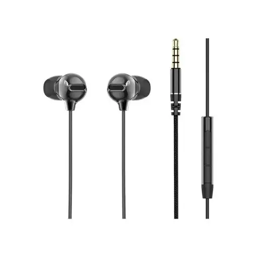 [NQ2156] Rock Obsidian Stereo 3.5mm Earphone