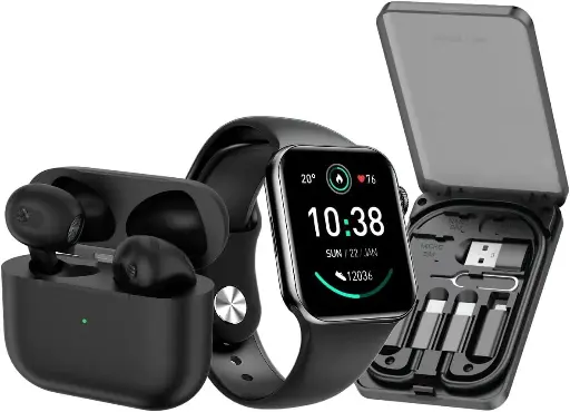 [NQ915] Green Lion 3 In 1 Ultimate Combo Smart Watch, Earbuds & Multi-Functional Box