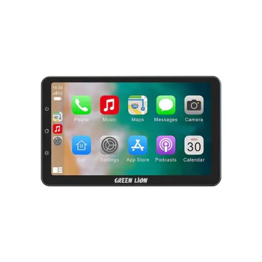 [NQ932] Green Lion Portable Wireless Touch Screen Carplay/Android Auto - Black