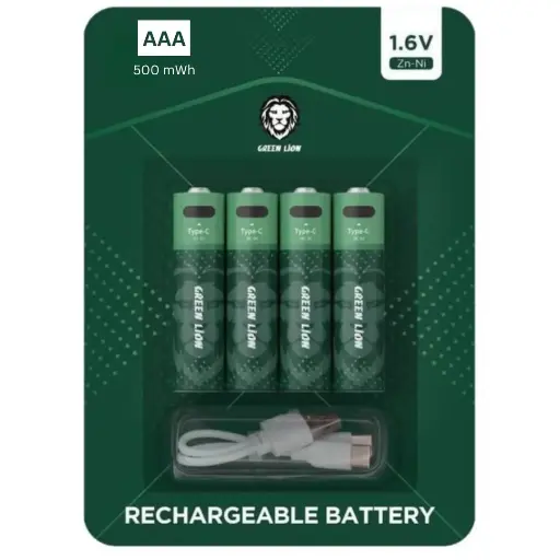 [NQ935] Green Lion Rechargeable Battery AAA