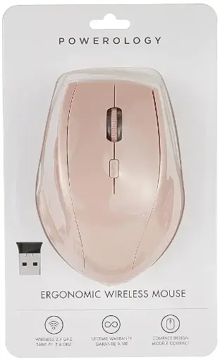 [NQ1907] POWEROLOGY ERGONOMIC WIRELESS MO0USE