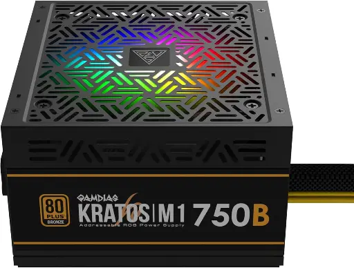 [NQ1943] PSU POWER SUPPLY GAMDIAS KRATOS 750W RGB BRONZE