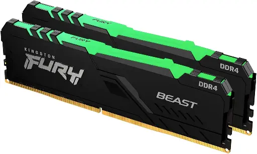 [NQ2032] Kingston Fury Beast RGB 16GB (2x8GB) 3200MT/s DDR4 CL16 Desktop Memory