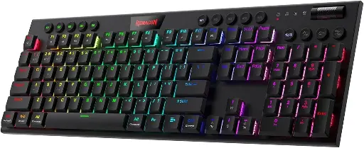 [NQ2071] REDRAGON K618 HORUS Wireless / BT / Wired RGB Full Gaming Mechanical
