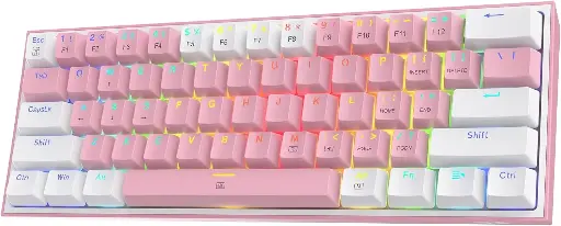 [NQ2134] Redragon K664WOG-RGB GLORIA Wired RGB Gaming Keyboard, Red Switch