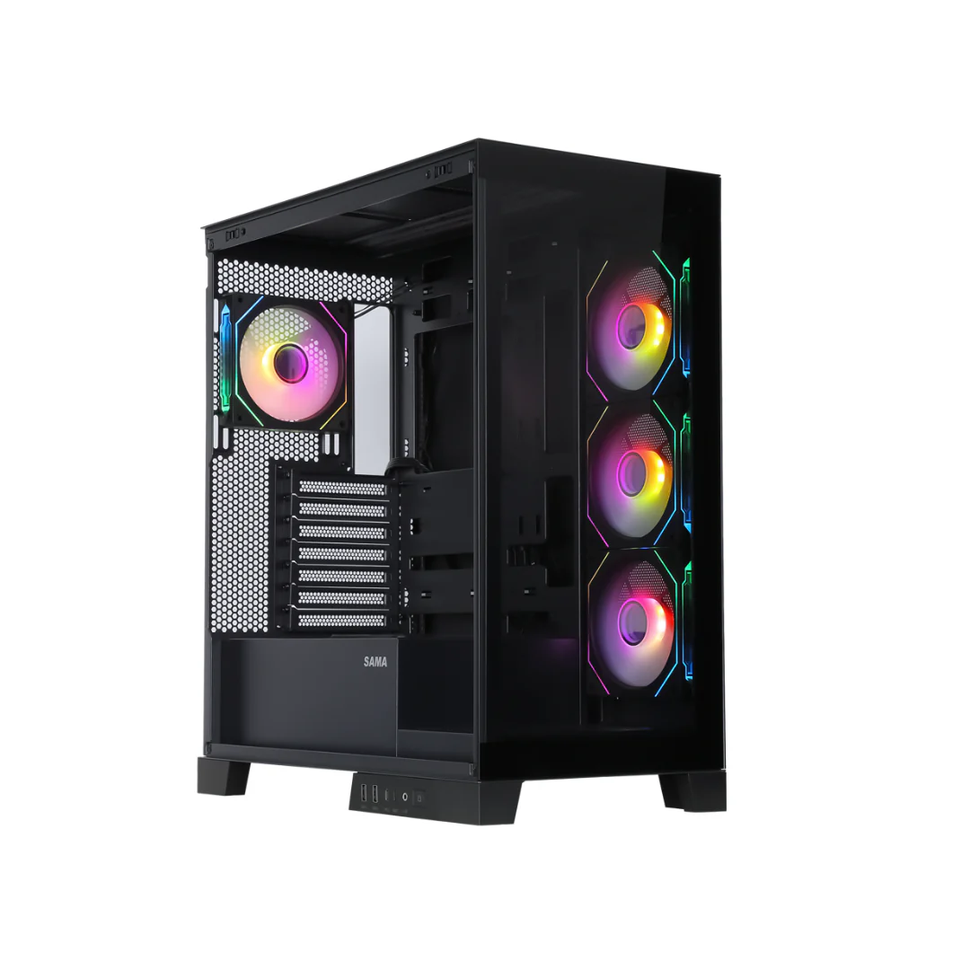 [NQ2268] Sama Neview 2351 Mid Tower Case - Black White