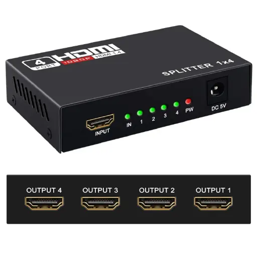 [NQ2241] SPLITTER 4k 1.4 HDMI 1*4