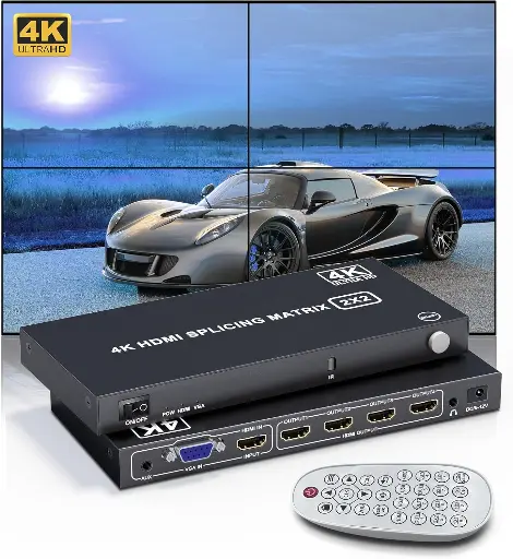 [NQ2244] SPLITTER HDMI 2*2 Video Wall Control