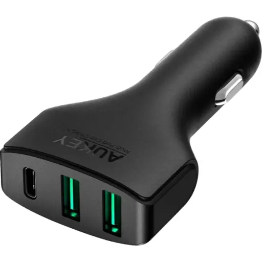 [NQ147] AUKEY Car Charger PD + 2USB Fast Charge